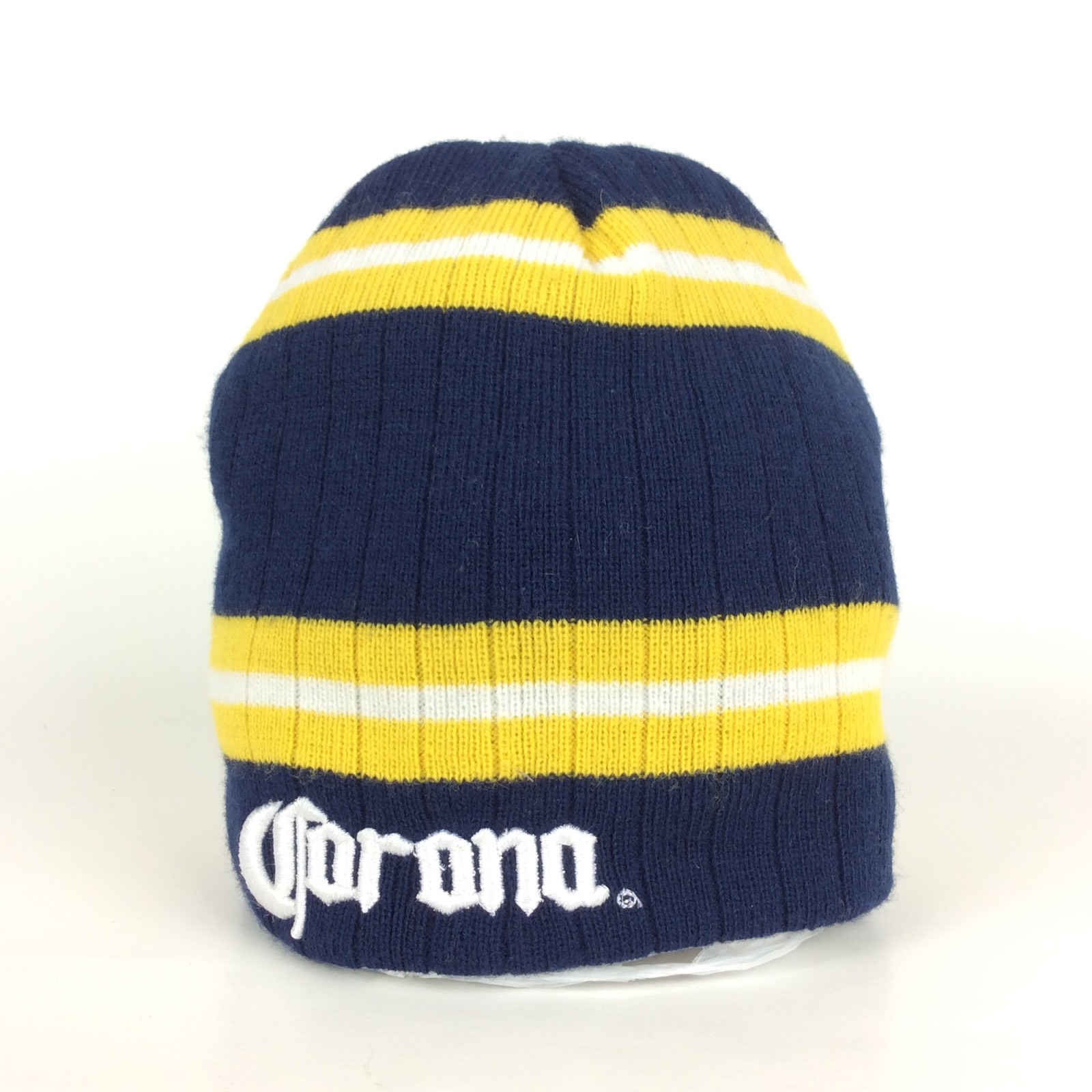 Corona Beer Logo Navy Blue Beanie Hat Cap Acrylic One Size Fits Most