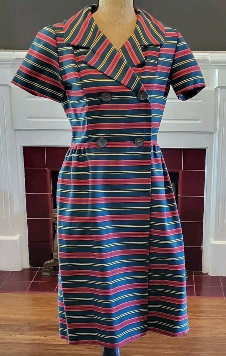 Nancy Greer Vtg 80s Cotton Dress Size 8