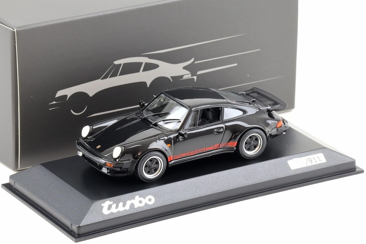 Porsche 911 930 Turbo Coupe 1977 Black 50 Year MINICHAMPS
