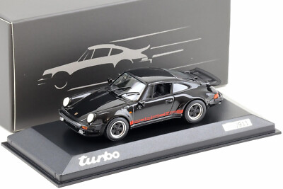 Porsche 911 930 Turbo Coupe 1977 Black 50 Year MINICHAMPS