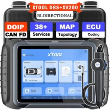 XTOOL D8S+XV200 Endoscope Full Diagnostic Scanner Topology Scan Tool E.CU Coding
