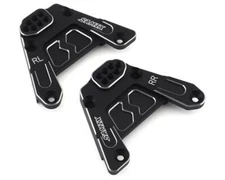 Samix SCX10 III Aluminum Rear Shock Plate (2) (Black) [SAMSCX3-6024-BK]