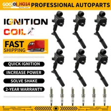 Ignition Coils & Iridium Spark Plug For Mercedes-Benz E350 E550 ML350 S550 UF741