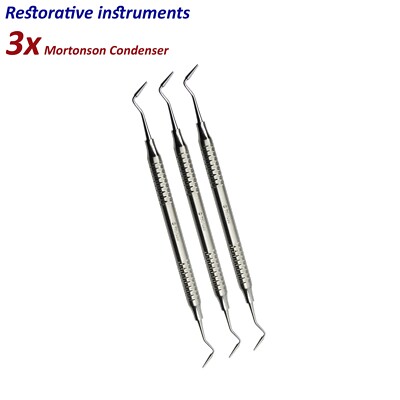 Dental Instruments Restorative Mortonson Amalgam Plugger & Kondensator 3er Set