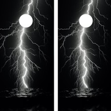 FADEPROOF Cornhole Board Wraps Laminated / Lightning Strike