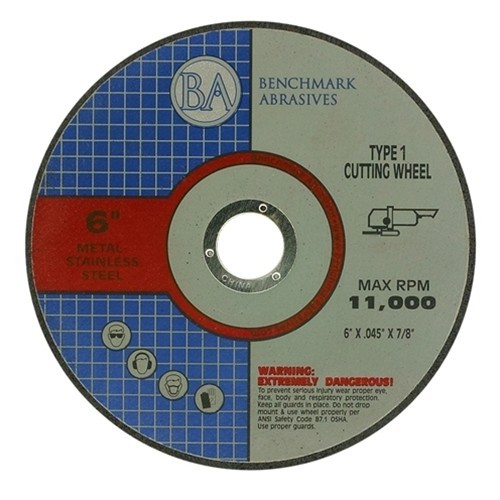 Rueda de corte delgada de 6""x.045""x7/8"" acero inoxidable 200 - Imagen 1 de 4