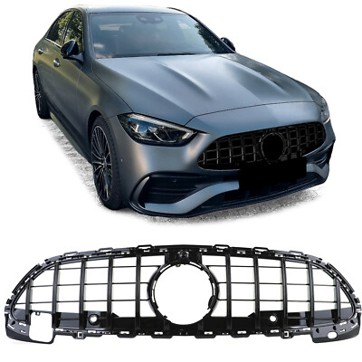 Sport Kühlergrill GT Glanz Schwarz MERCEDES C-Klas Produktbild-Vorschau 7