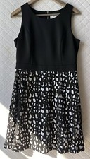 Jessica Simpson Black/White Stretch Dress Size 8