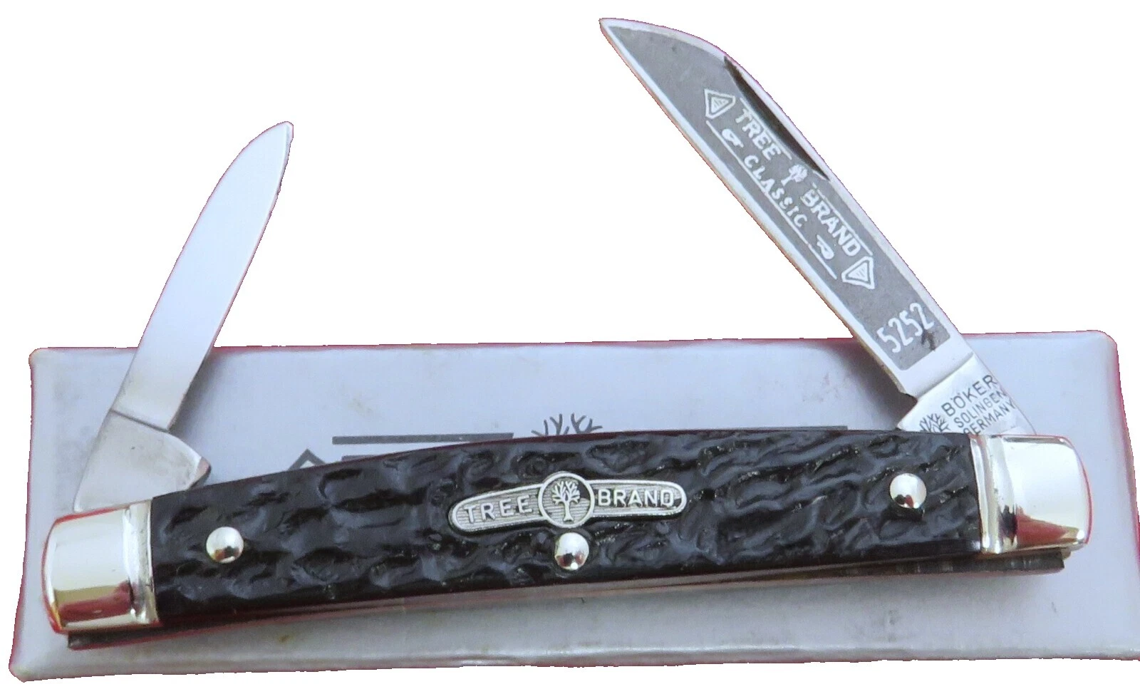 Hoja de acero al carbono Böker Negro cuchillos plegables de colección