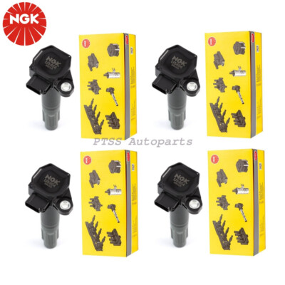 4 pcs 22433AA621 NGK Ignition Coil OEM For Subaru Legacy Outback 2010-2012 2.5L