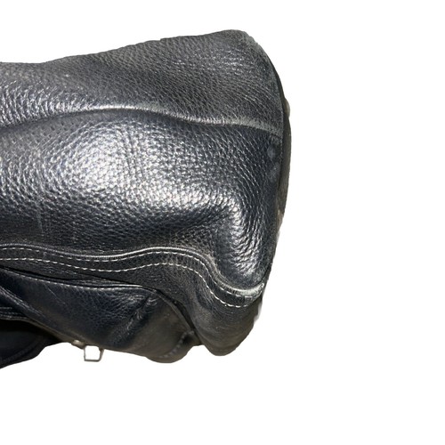 Borsa Coach Penelope in pelle nera con chiusura a scatto tasca frontale - Foto 6 di 6