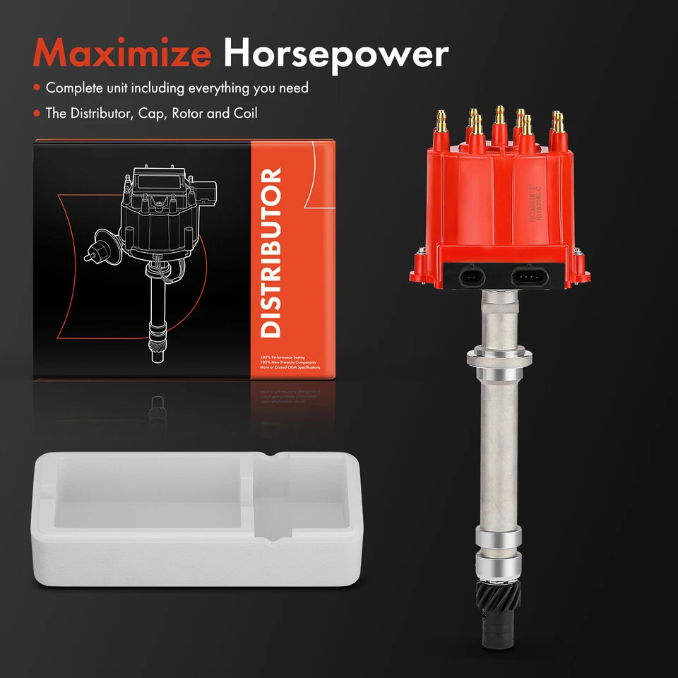Distribuidor de encendido para GMC C1500 C2500 K1500 Jimmy Yukon Pontiac con tapa y rotor Foto 2 de 4