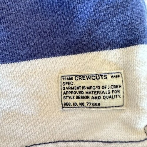 Crewcuts Boys Size 5 Blue White Cotton Striped Drawstring Casual Rugby Shorts - Picture 5 of 5