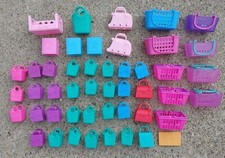 Shopkins Shopping Bags  Baskets Pink Blue Green Purple Bulk Lot of 45 