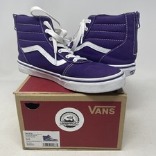 Vans Girl's Ward Hi Zip Skate Shoes Size US 5.5 big Kid