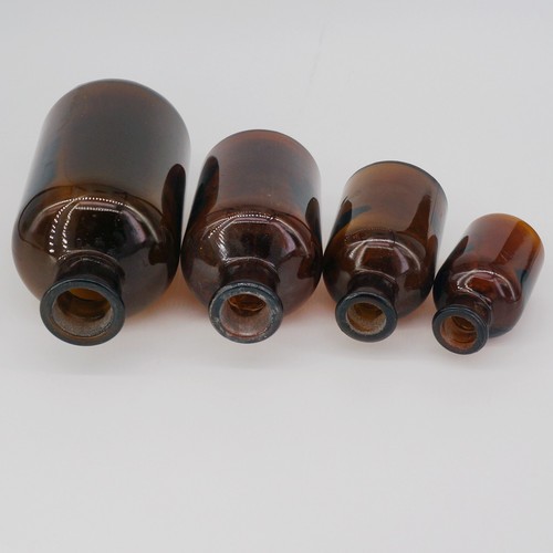 Botella boca estrecha de vidrio marrón de 60-2500 ml con tapón cristalería química de laboratorio - Imagen 6 de 6