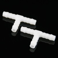 Benzinschlauchverbinder T- Form 6Mm Weiß Schlauchverbinder 2 StüCk