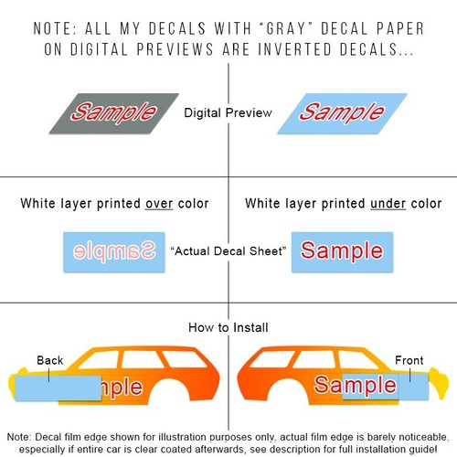 1/64 Scale NISSAN Z PROTO Head Tail Light WaterSlide Decal for Hot - Picture 2 of 13