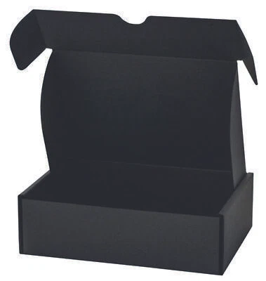 25 vollgefärbte schwarze Wellpappe Briefkartons 150✕100✕50mm - Bild 1 von 2
