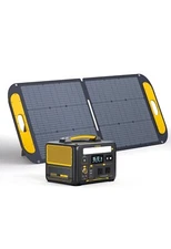 vtoman jump 600x portable power station + foldable vs110 solar panel