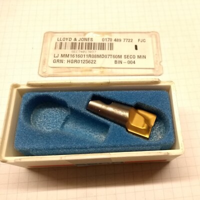 1 SECO MM16 MINIMASTER Hartmetall Wendeplatten MM16-16011R08MD07T60M Fräsen 0,8 Radius