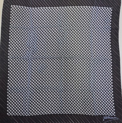 Foulard Vintage En Soie Jole Veneziani - Années 80 - Multicolore - 84x88 Cm - Femme