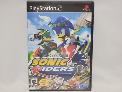 NEW Sonic Riders Playstation 2 Game PS2 w/ EXCLUSIVE SONIC X DVD Black Label US