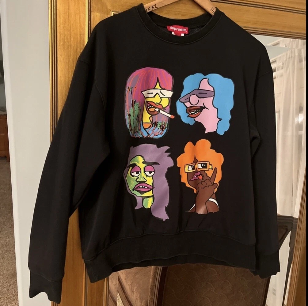 Gonz Heads Crewneck ゴンズ M 黒 - sorbillomenu.com