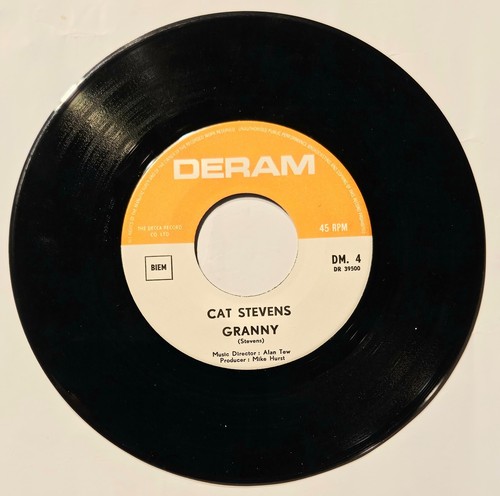 CAT STEVENS "Matthew And Son" 1966 Belgium EX/EX Deram 7" PS 45 POP Folk BEAT - Foto 2 di 3