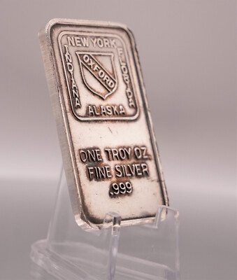 Vintage OXFORD MINT New York Alaska Florida Indiana 1oz 999 FINE