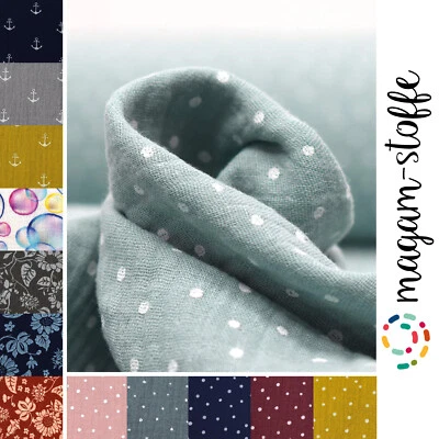 MAGAM-Stoffe "Paul" Musselin Mulltuch Kinder 100% Baumwolle ÖKO-TEX Meterware