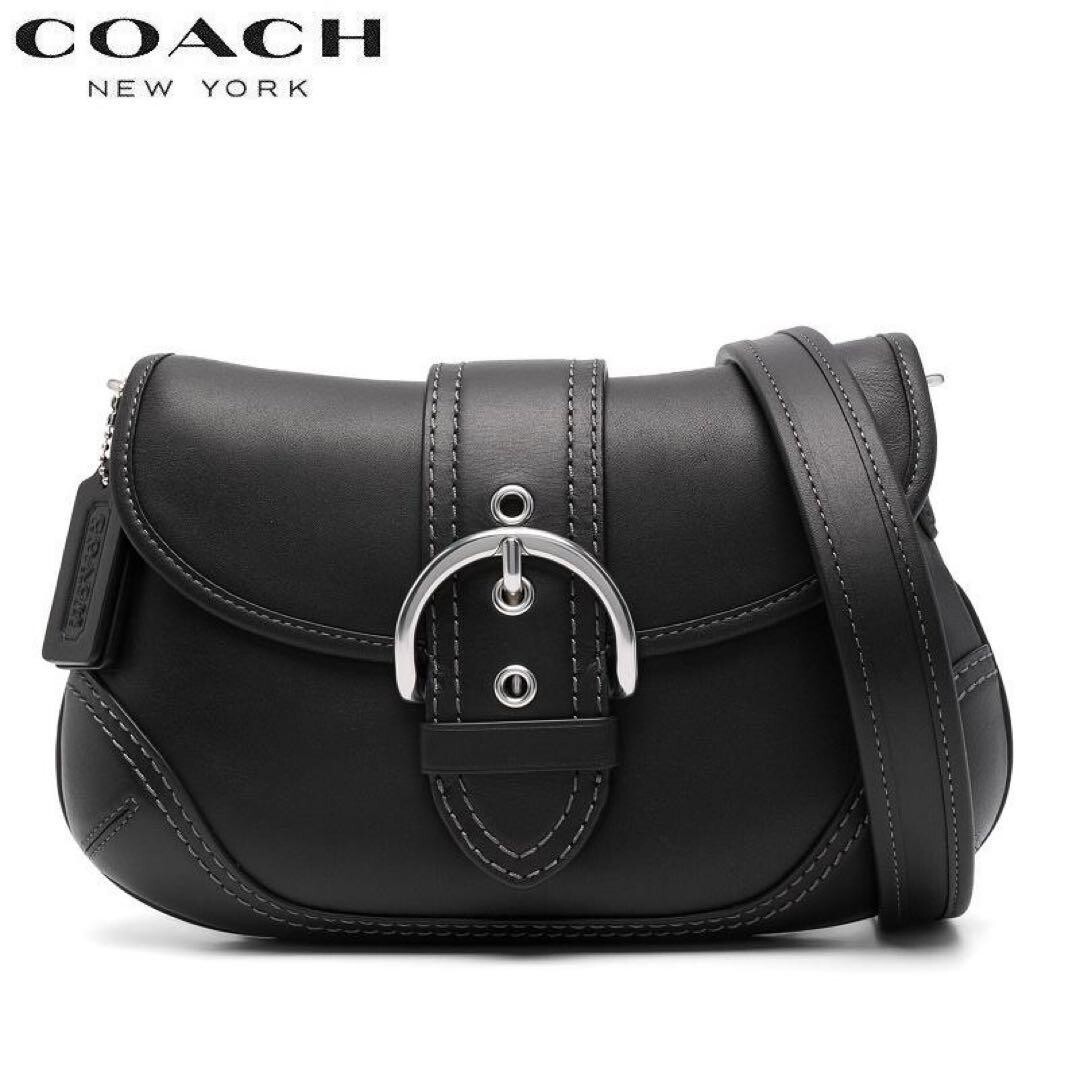 COACH SOHO ブラックレザー ハンドバック COACH® | Soho Flap Bag In Regenerative Leather
