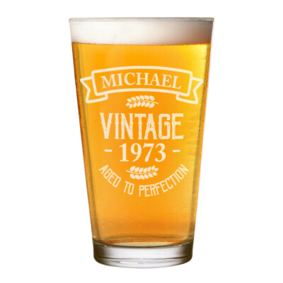 Personnalisé Artisanat Bière Vin Baratte Verre Date Plus