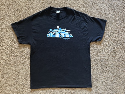 Size XL -Amazon Prime Day 2023 Black T-Shirt New No Tags - 第 1/5 張圖片