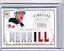 2013 PANINI NATIONAL TREASURES JON MERRILL RC TIMELINE MATERIALS PATCH 17/25