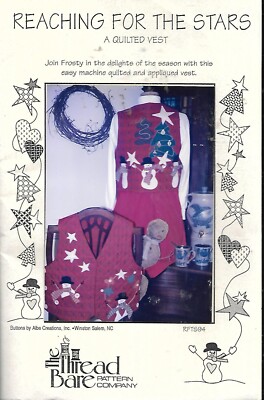 Thread Bare #RFTS94 Reaching for the Stars Quilted Vest - Size S-L - NIP
