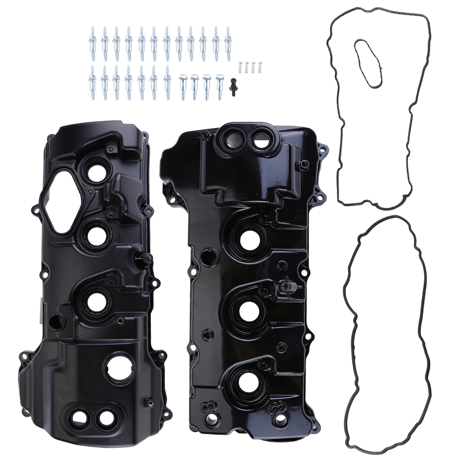 2pc Aluminum Engine Valve Cover Kit for Ford F-150 3.5L V6 2013-2016 BL3Z-6582-H