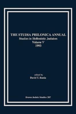 The Studia Philonica Annual V, 1993