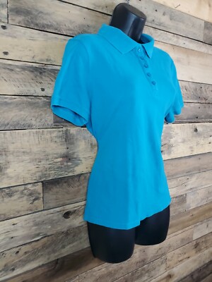 Croft And Barrow Polo Shirt Women Blue 