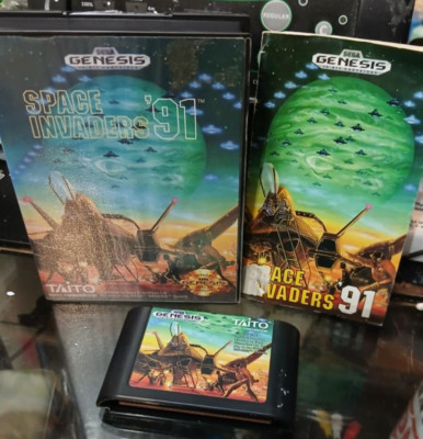 Space Invades 91 (1990) Sega MegaDrive - GETESTET - UK VERKÄUFER - Taito
