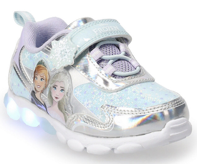 New Disney Frozen Elsa Anna Toddler Girl Light Up Shoes Size 12