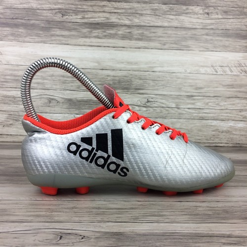 Adidas X 16 4 Fxg Junior Gray Soccer Futbol Molded Cleats Youth Size 2 S Ebay