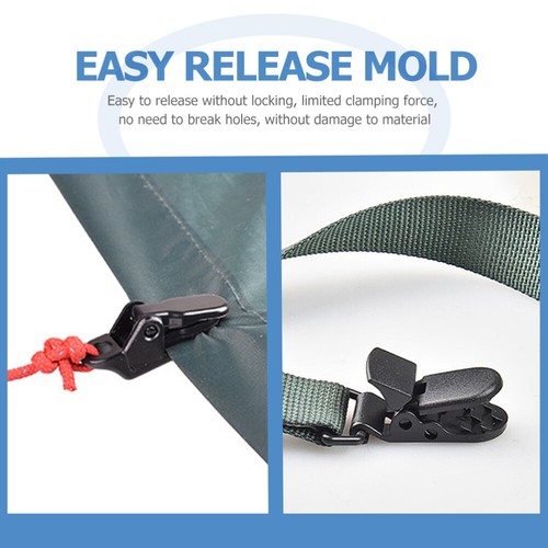 20 Pcs Tent Buckle Webbing Clip Outdoor Camping Accessories Tents - 第 8/12 張圖片