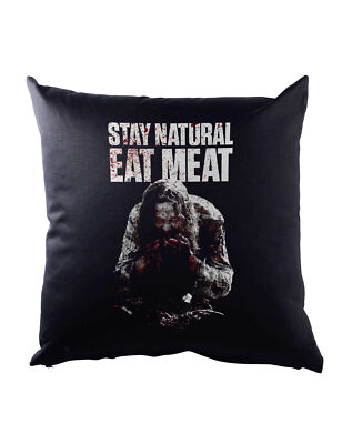 Stay Natural Eat Meat Dekokissen Bloody Splatter Vegan Vegetarian Vegetables