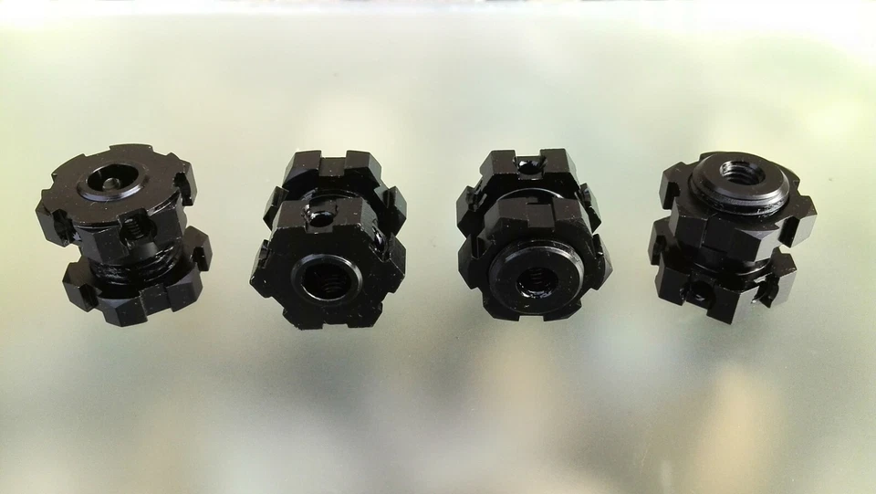 Traxxas Summit SLOP STOP Hex Hub 17mm for 1/10 E-Revo E-Maxx Ultimate HMH Black - Immagine 3 di 4