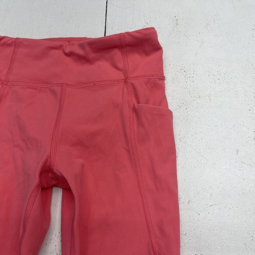 Athleta Girl Pink High Rise Stash Your Treasures Capri Youth Girls Medium - Picture 2 of 6