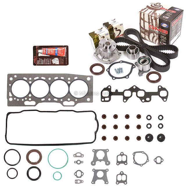 Juego de juntas de culata Kit de correa de distribución Bomba de agua Ajuste 84-97 Toyota Tercel 1.5 3E 3EE Foto 2 de 4