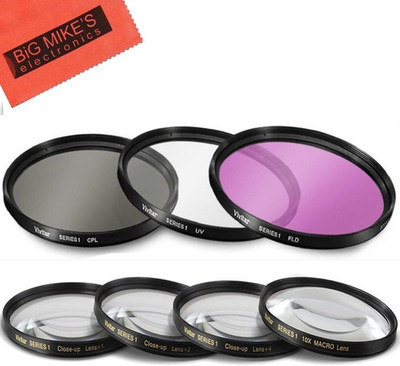 7 Piece 40.5Mm Filter Set Includes 3 PC Filter Kit (UV-CPL-FLD) and 4 PC Close u