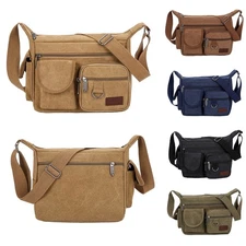 Men Lightweight Tool Bag Large Capacity Canvas Multifunctional Men Daily Use Bag