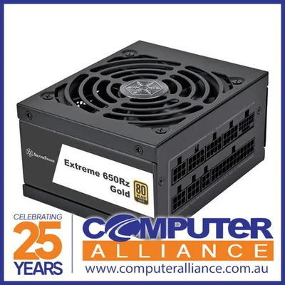 650 Watt SilverStone Extreme 650Rz Gold SFX Gen5 Modular Power Supply Black - image 1 of 2